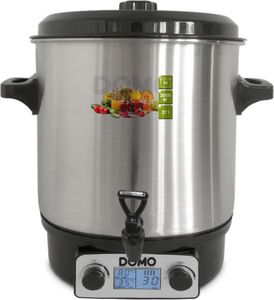Domo DO42325PC - 27 l - 30 °C - 100 °C - Schwarz - Edelstahl - LCD - 2000 W