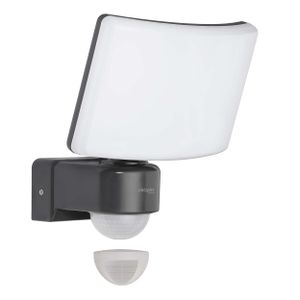 Außenstrahler LED mit Bewegungsmelder 2200lm 3000K warmweiß 30W Außenleuchte mit Bewegungssensor anthrazit Oktaplex Cali