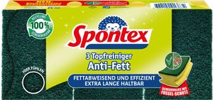 Spontex Topfreiniger Anti-Fett x3 mit Recyclingfasern