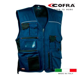 Weste Experte navy blau schwarz cofra Größe 48