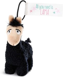 NICI - Plüschanhänger - Lama Lorenzo (schwarz, 12cm) Kuscheltier Stofftier Plüschfigur Anhänger