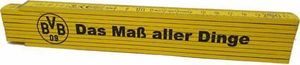 Zollstock FC Borussia Dortmund 2m Logo Metermaß 2 Meter Werkzeug BVB