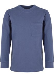 Dětské tričko s dlouhým rukávem Urban Classics Boys Heavy Oversized Pocket Longsleeve vintageblue - 110/116