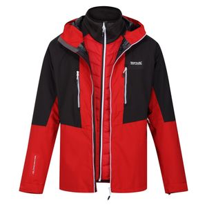 Regatta - "Sacramento IX" Jacke, wasserfest für Herren RG9294 (L) (Leuchtend Rot/Asche)