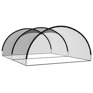 vidaXL Baseballová odpaľovacia klietka čierna 500x400x250 cm Polyester