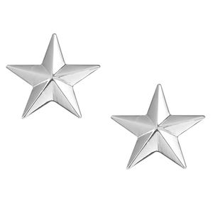 Stern Brosche Pins Badge Anzug Tuch Clip Shirt Revers Pin Collor Pins Silber Farbe Silber