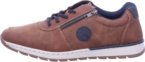Rieker Herren Sneaker Schnürung Reißverschluss Halbschuh B2114, Größe:46 EU, Farbe:Braun