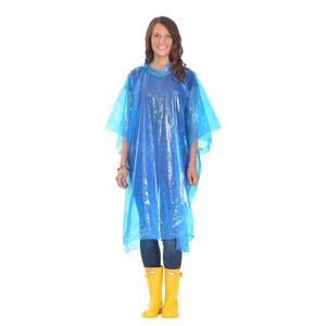 Regenponcho "Standard"Transparent-Blau