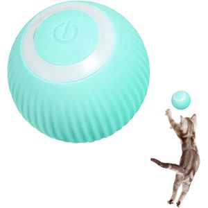 Katzenbälle, Interaktives Katzenspielzeug Ball, Elektrisch Katzenball mit LED Licht, USB Wiederaufladbarer, 360° Selbstdrehender, Katzenspielzeug