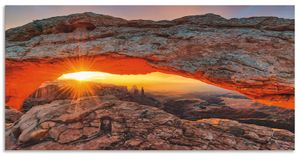 ARTland Alubilder Iconic Mesa Arch Alubild Größe: 100x50 cm