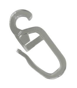rewagi® 100x Überklipshaken Transparent – 6 mm Öse – Gardinenhaken Faltenhaken