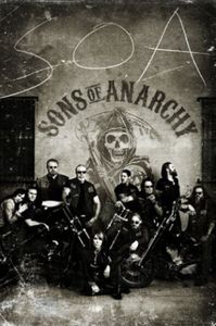 Sons Of Anarchy Poster - SOA Biker, Vintage (91 x 61 cm)