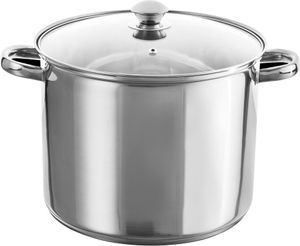 HSP 11 L Edelstahl Großraumtopf Kochtopf Ø26cm Topf mit Glasdeckel 28558