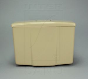 Spülkästen Wasserbehälter für WC 44,5 x 34 x 15 cm beige mit Start/Stopp-Funktion 9l