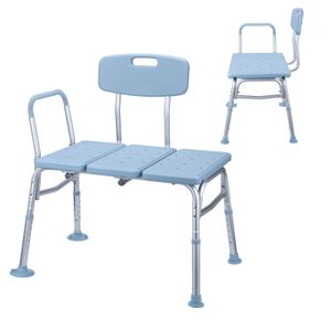 UISEBRT Nastavitelné sedátko do vany Lavice pro přenos vany Koupací židle Sprchová židle pro vanu Step-in Lavice pro seniory Modrá
