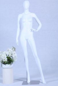 Schaufensterpuppe S+27 Frau weiß matt lackiert hochwertig Egghead mit Metallplatte Frau Weiblich Schaufensterpuppe S+27 Frau weiß matt lackiert hochwertig Egghead mit Metallplatte Frau Weiblich