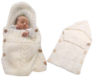 Baby Schlafsack für Neugeborenes Baby(0-6 Monat), Gestrickt Wickeln Decke für Kinderwagen, Wiege, Schlafen,Warm halten, Abnehmbar Schlafsack, Hautfreundlich für Babys Junge Mädchen