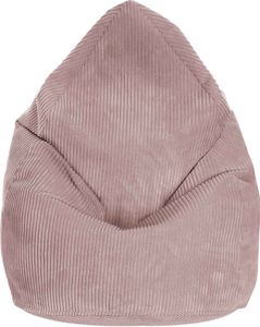 Dreamroots Bean Bag 80x80x120cm Sitzsack mit Lehne Sitzkissen Boden Chill Sack Bubibag Sitzsack Sitzsack mit Füllung Sitzsack Silver Pink