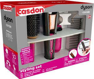 Dyson Corrale sada pro úpravu vlasů s dětskou žehličkou na vlasy 4 kusy Casdon