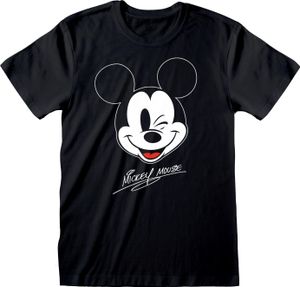 Disney Mickey And Friends - Disney Mickey Mouse - Black T-Shirt - Größe M