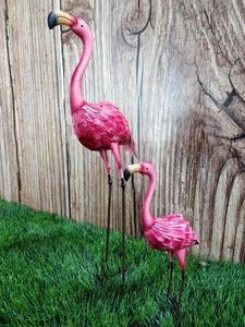 Metall-Figur Flamingo 2 Stück - L und XL