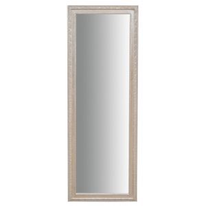 Lange wandspiegel 140x50x4 cm, Wandspiegel groß mit Holzrahmen, Ganzkörperspiegel, Silber