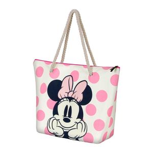 Plážová taška Beach Bag Disney Minnie Mouse Dots Summer Tote Bag