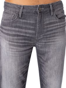 Armani Exchange Schmale 5-Pocket-Jeans, Grau 36W x 34L