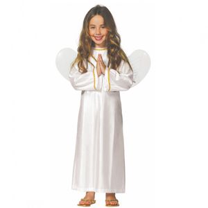 Engel Kostüm Dina Satin-Kleid für Kinder