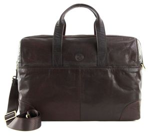 SADDLER Reisetasche Umhängetasche Leo Weekend Bag Dark Brown braun