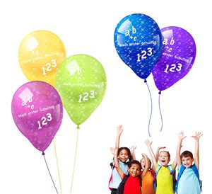 Dekotalent® 60x Luftballons Schule Luftballon Ballon Einschulung Schulanfang Einschulung