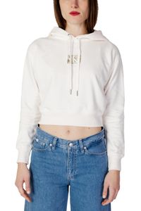 CALVIN KLEIN JEANS Sweatshirt Damen Baumwolle Weiß GR76762 - Größe: XL