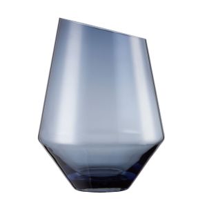 ZWIESEL GLAS handmade VASE/WINDLICHT DIAMONDS H 277 MM BLAU KLAR (KT1) 122217