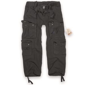 Brandit - Pure Vintage Trouser Schwarz Black Cargohose Outdoor Army Armeehose Bestseller Hose Größe S