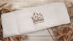 heimtexland ® Roggen Natur Körnerkissen Kälte- und Wärmekissen XL Nackenkissen 20x48 cm 100% Baumwolle 4 Kammern Typ752 Beige - Pure Nature