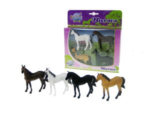 Kinder Globe Globe Horses, 4st. 1:32