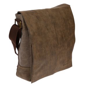 Umhängetasche Damen Herren Tasche Messenger Bag Schultertasche Canvas mit Überschlag