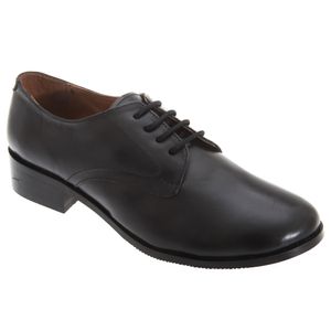 Grafter dámske šnurovacie topánky / topánky z kože DF383 (42 EUR) (Black)