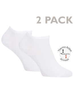 Dámske Sneaker ponožky z bambusu 2 páry weiss-35.38