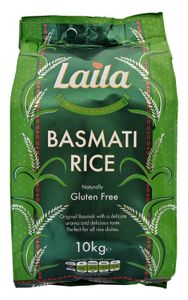 LAILA Basmati Reis 10kg | Premium Quality | Finest Old & Mature Basmati Rice
