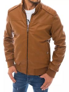 Dstreet Herren Lederjacke Jolna khaki 3XL