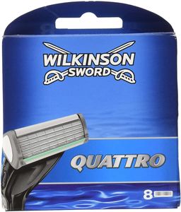 Wilkinson Sword Systems Quattro, náhradní žiletky, 8 kusů