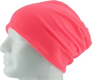 Oblique Unique Long Beanie XXL Mütze Slouch Damen Herren Kinder Mütze - neon rosa