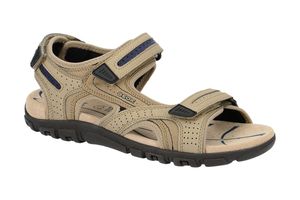 GEOX Respira Uomo Sandal Strada D Pánske sandále U8224D C0829 Sand / Navy, Veľkosť:EUR 42, Farba:Beige (Beige Tones)