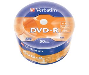 VERBATIM 43788 Matt Silber DVD-R 16X 4.7GB Rohling