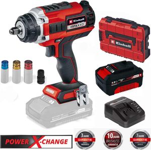 Einhell Pro  Schlagschrauber IMPAXXO 18/450 Akku 4.0 Ah 18V -Koffer 3-Gang-Getriebe, Bürstenloser Motor