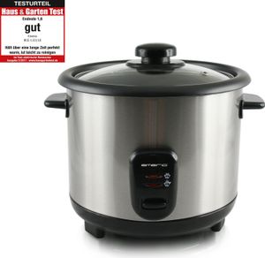 Emerio automatischer Eco Reiskocher, BPA frei mit 1.5L Volumen, Warmhaltefunktion, AutoOff, Antihaftbeschichtung, Glasdeckel, Reislöffel + Messbecher Emerio automatischer Eco Reiskocher, BPA frei mit 1.5L Volumen, Warmhaltefunktion, AutoOff, Antihaftbeschichtung, Glasdeckel, Reislöffel + Messbecher