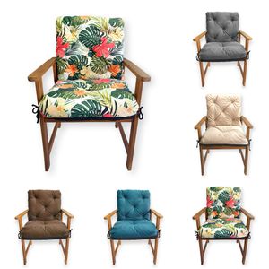 4L Textil Stuhlauflagen Sitzkissen Gartenstuhlauflagen Polsterauflage Sitzpolster Gartenpolster Niedriglehner(50x50x50, Tropicgrün)