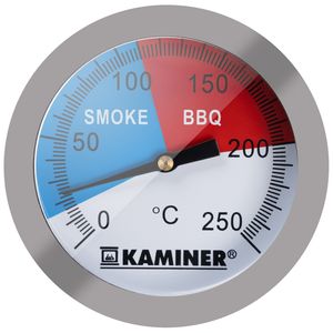 BBQ Grill Thermometer Edelstahl Analog Smoker Gasgrill Räucherofen Einbau Deckel bis 250°C