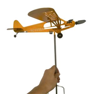 32 x 28cm Flugzeug-Wetterfahne Gartendekoration Gartenflugzeuge im Freien Wetterfahne Plug-In für das Dach
